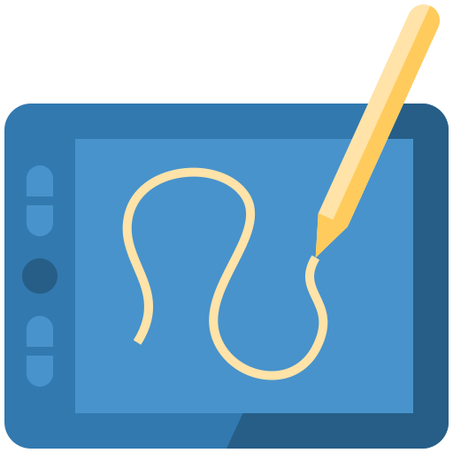 digital sketching logo